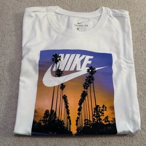 Nike White Tee with Logo